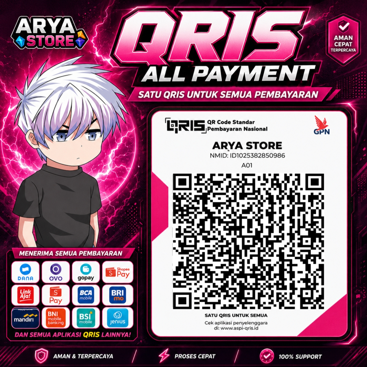 QRIS ARYA STORE